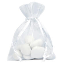 Organzas�ckchen, Weiss, 12 x 17 cm, 6 St�ck
