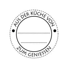 SALE Stempel Aus der Kche, 3cm 