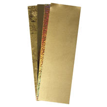 Wachsfolie Gold-Tne, 20x6,5cm, 4 Farben sortiert
