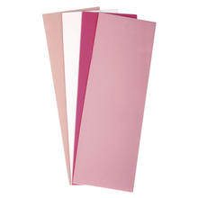 Wachsfolie Rosa-Tne, 20x6cm, 4 Farben sortiert