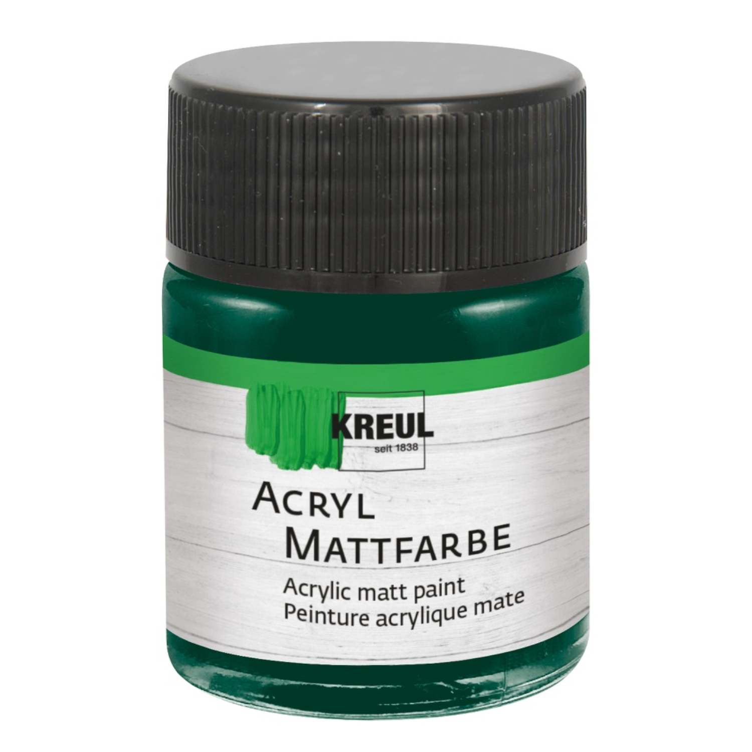 Kreul Acryl-Mattfarbe / Bastelfarbe, 50ml, Tannengrn