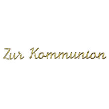 SALE Klebeschrift: Zur Kommunion, 10x24cm, gold