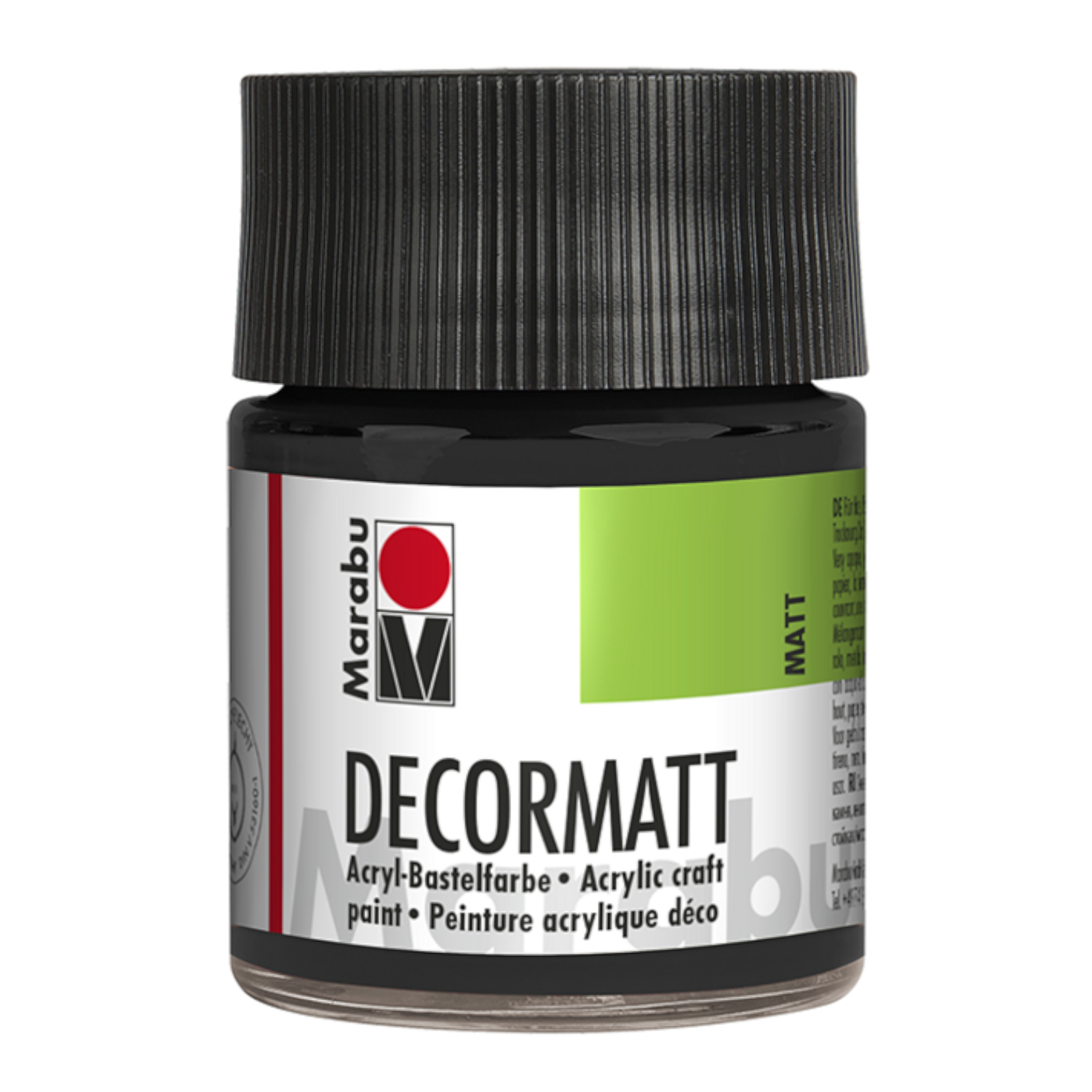 Marabu Decormatt 50ml Schwarz