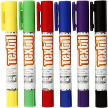 TOP-SELLER ! Playcolor Textil Marker, 6 Farben Sortiert