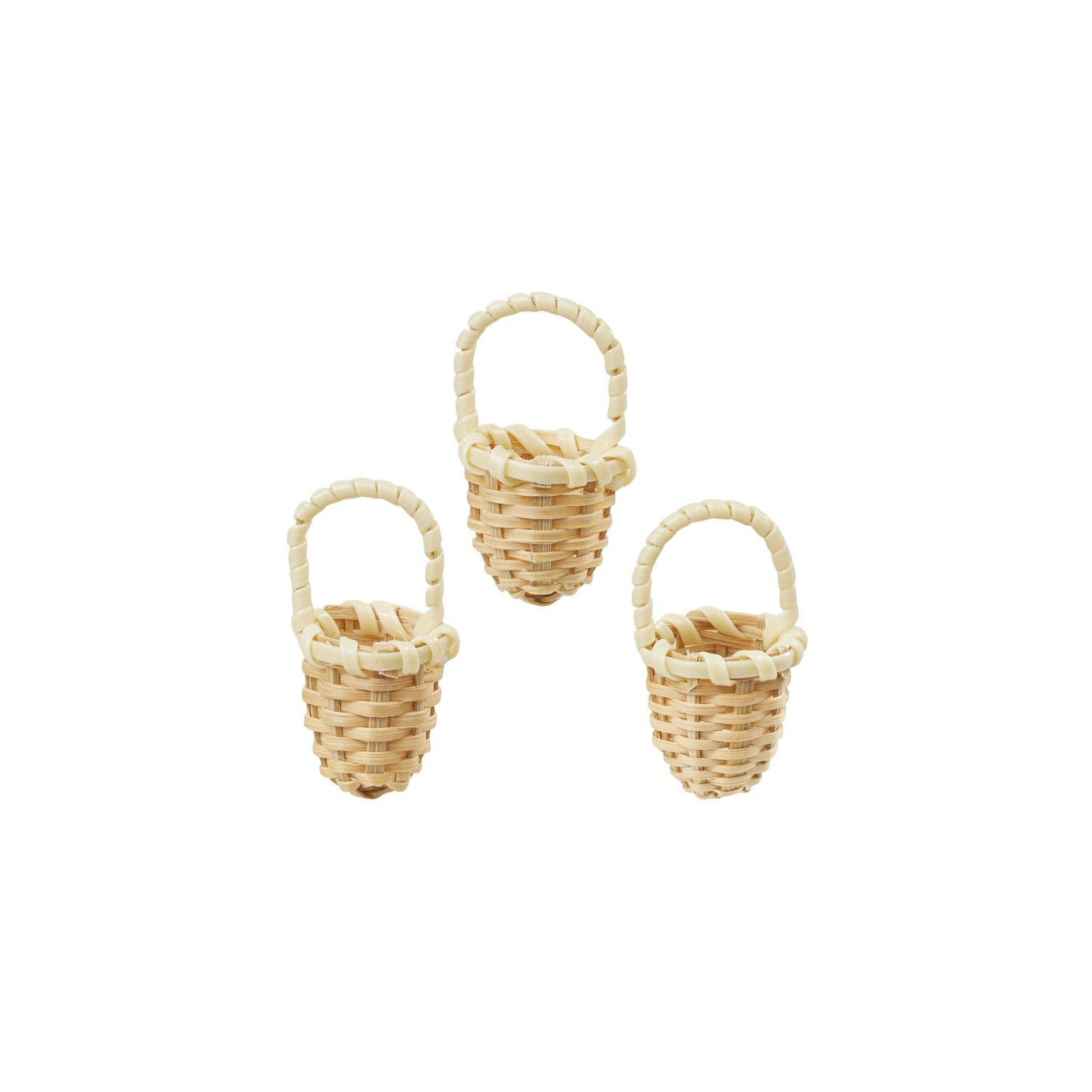 NEU Miniatur Krbchen 1 Stck, natur, ca. 1,5 x 3 cm