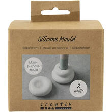 NEU Silikonform / Gieform, Donutfrmige Kerzenhalter, 2 x 6 cm & 3,8 x 6,2 cm, 2 Stck