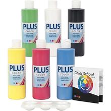 TOP-SELLER ! Plus Color Bastelfarbe-Farbschule 6x250 ml