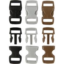 Klickverschluss, L�nge 29mm, Breite 15mm, Lochgr��e 3x11mm, Schwarz, Braun, Grau, 100 St�ck