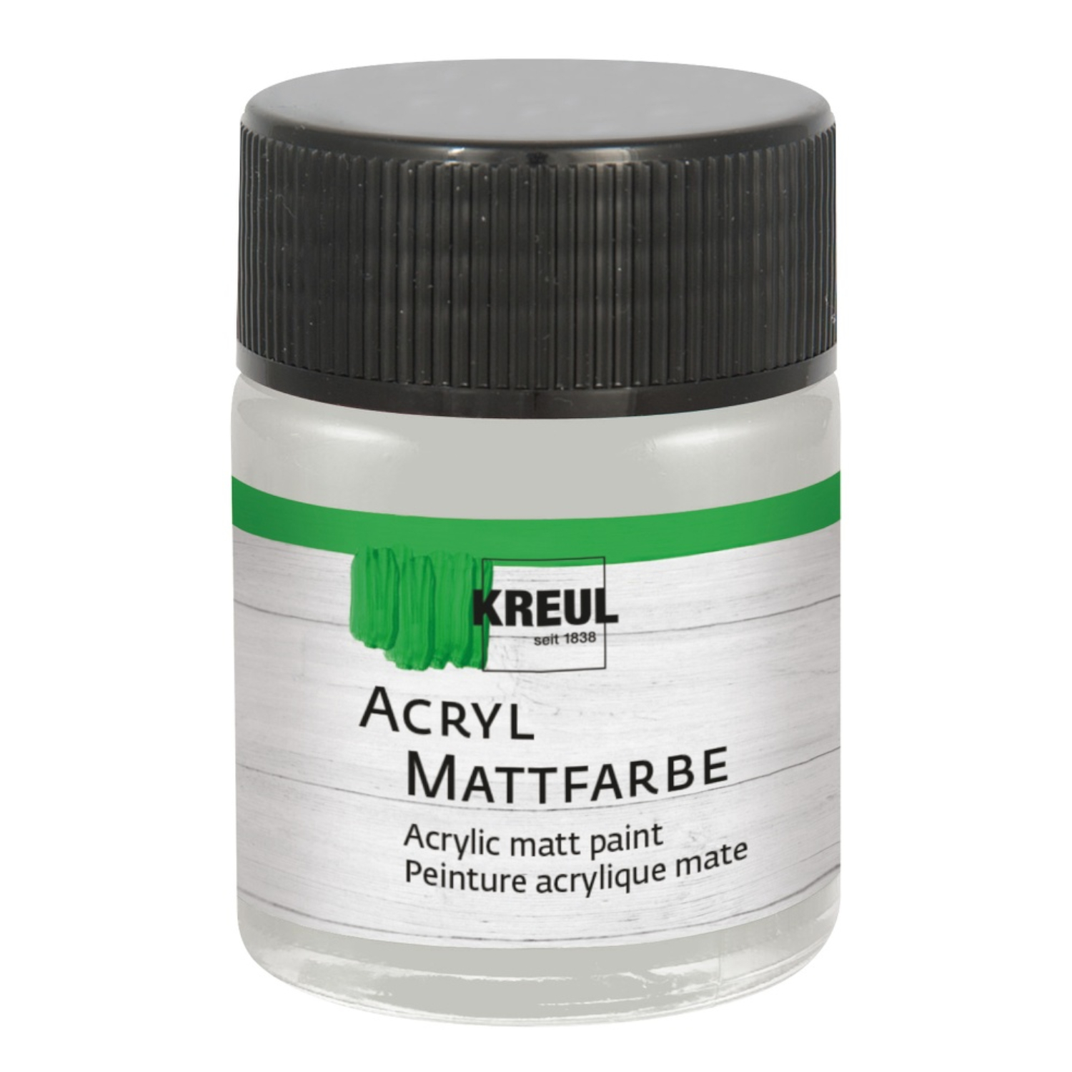 Kreul Acryl-Mattfarbe / Bastelfarbe, 50ml, Silber