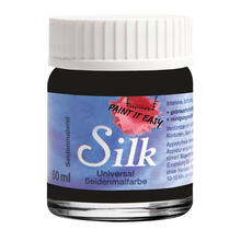 NEU PAINT IT EASY Bgelfarbe / Seidenmalfarbe, 50 ml, Schwarz