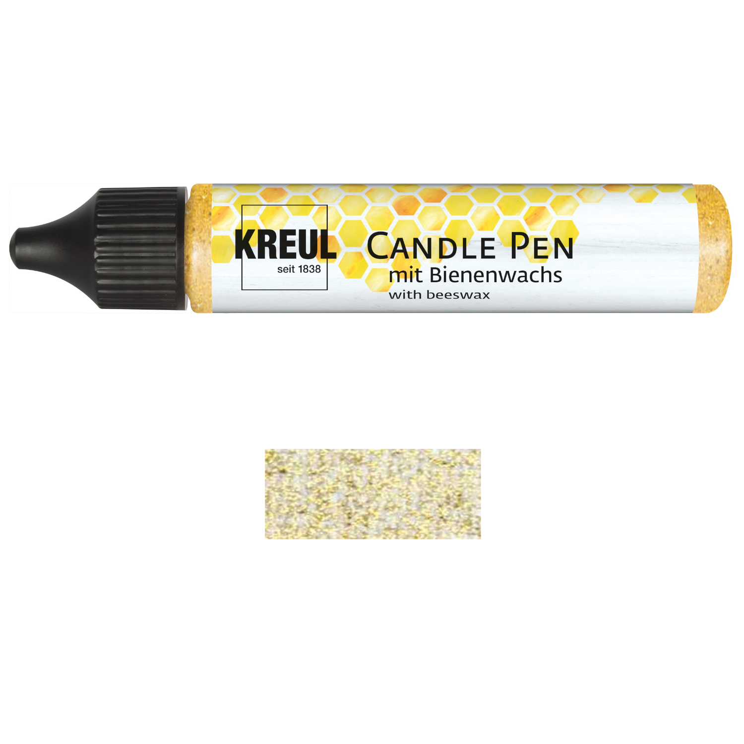 NEU KREUL Candle Pen / Kerzen-Stift, 29ml, Glitter-Gold