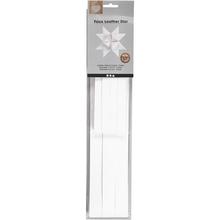 SALE TOP-SELLER ! Lederpapierstreifen fr Frbelsterne, Wei
