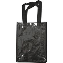 Tasche mit Front aus Kunststoff, 30x23x7 cm, Schwarz
