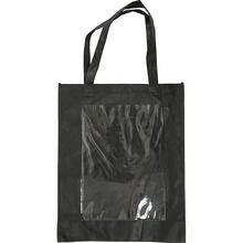 Tasche mit Front aus Kunststoff, Gr��e 42x34x12 cm, Schwarz