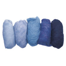 SALE Reine Schurwolle, 5 Farben  20g, Blau-Tne