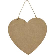 T�rschild Holz, Herz, Gr��e 18,5 x 19,5 cm, Dicke 8mm