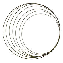 NEU Metall-Ring, Schwarz beschichtet, 1 Stck, 50 cm