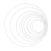 NEU Metall-Ring, Weiß beschichtet, 1 Stück, 10 cm