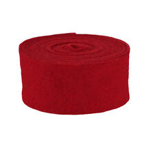 SALE Trendy Filzband, B:4cm L:1,5m, Rot meliert