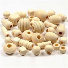 TOP-SELLER ! Perlen aus Holz 5-28 mm, 2 Liter, china berry