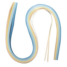 SALE Papier fr Quilling, 53x0,3cm, 100St., blau/gelb