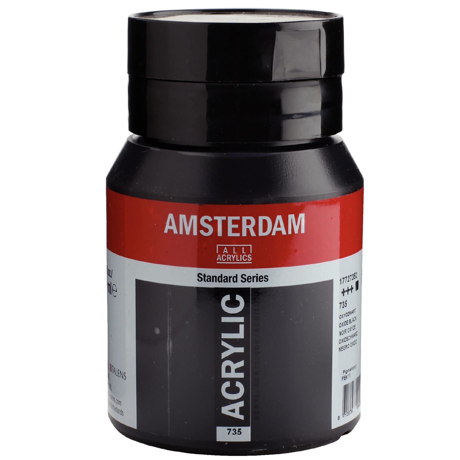 Amsterdam Acrylfarbe 500ml, Oxidschwarz