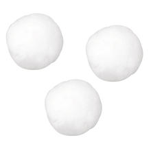 Pompons, 10 mm, 65 St., weiß