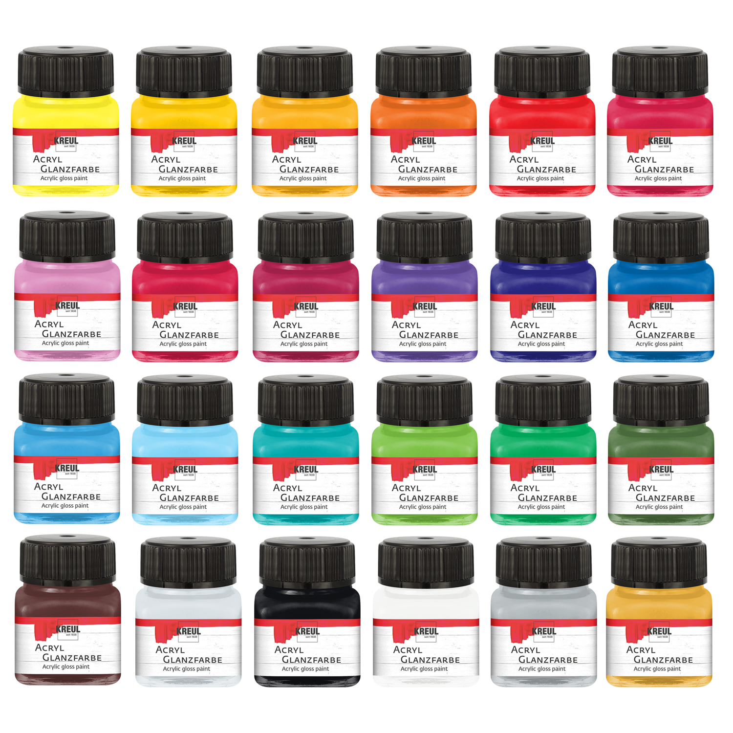 Kreul Hobby Line Acryl-Glanzlack, 20ml - Verschiedene Farbtöne