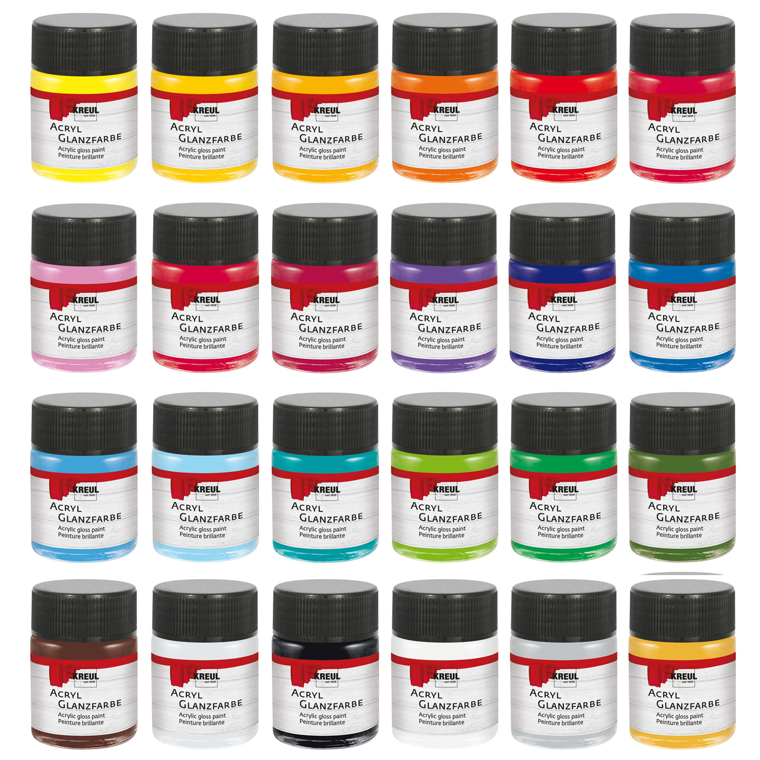 Kreul Hobby Line Acryl-Glanzlack, 50ml - Verschiedene Farbtöne