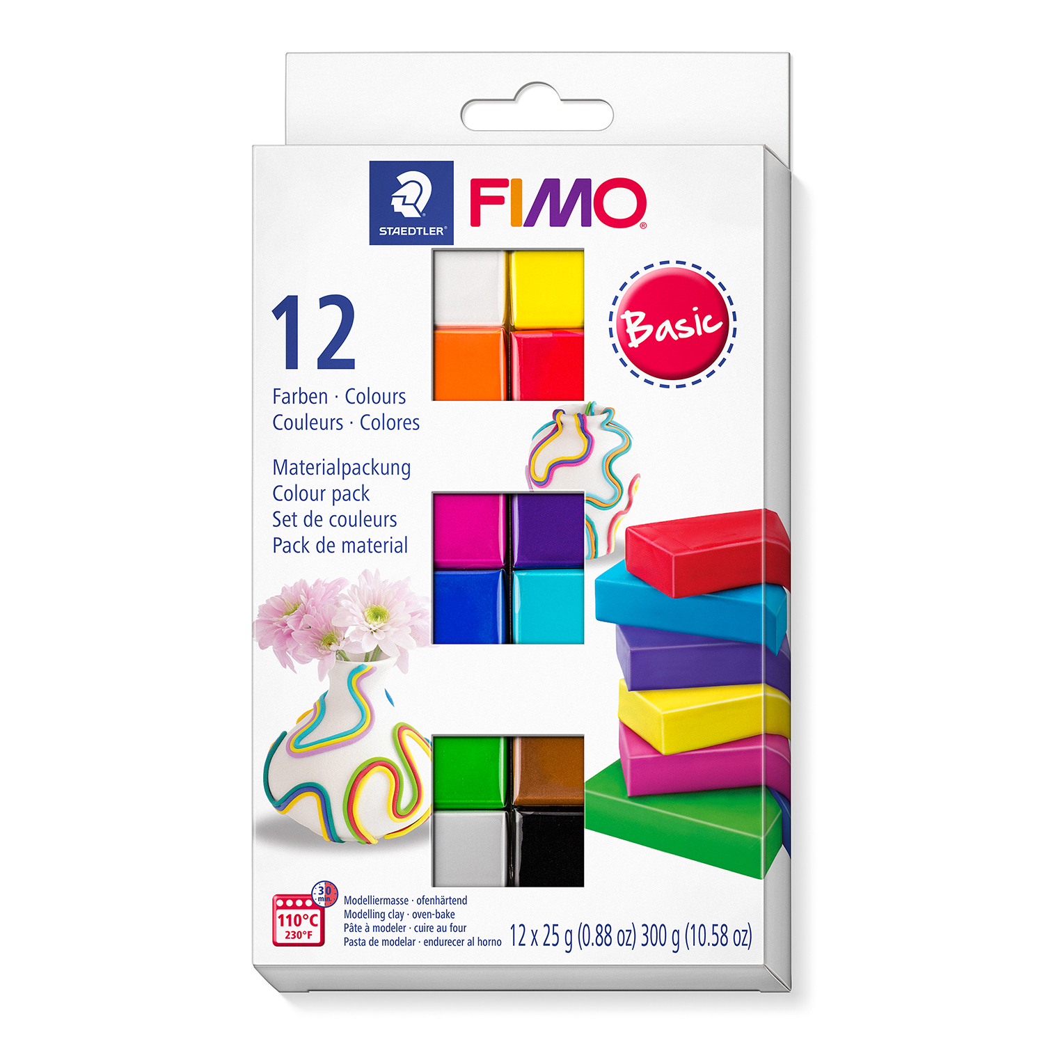 Staedtler Fimo Soft Set Basic, 12 Halbblcke