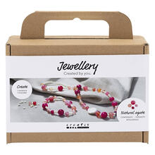 Mini Kreativ Set Schmuck, Halskette und Armband, Pink