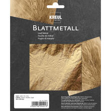 Kreul Blattmetall, 6 Blatt, 140x140mm, gold