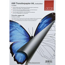 AMI Transferpapier, bedruckbar, A4, 10 Blatt