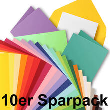 Color-Bastelkarton / Tonkarton 220 g/qm, 50x70 cm, 10 Bogen - Verschiedene Farbtöne