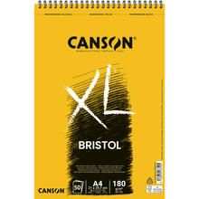 NEU Canson XL Bristol Spiralblock, DIN A4, 50 Blatt, 180 g/m