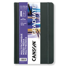 NEU Graduate Mixed Media Buch Wei� 72 Seiten, 14x21,6 cm, 200 g/m�, Hochformat, Leicht gek�rnt