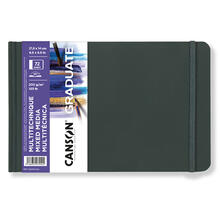 NEU Graduate Mixed Media Buch Wei 72 Seiten, 21,6x14 cm, 200 g/m, Querformat, Leicht gekrnt