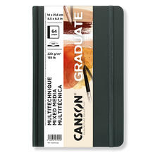NEU Graduate Mixed Media Buch Natur 64 Seiten, 14x21,6 cm, 220 g/m, Hochformat, krnig / glatt