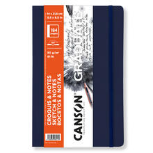 NEU Graduate Skizzenbuch 184 Seiten, 14X21,6 cm, 90 g/m, Softcover, Hochformat, Sehr glatt, Dunkelblau