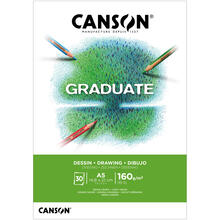 NEU Graduate Dessin Zeichenpapier Block, DIN A5, 30 Blatt, 160 g/m