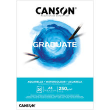 NEU Graduate Aquarellpapier Block, DIN A5, 20 Blatt, 250 g/m