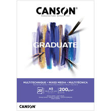NEU Graduate Mixed Media Papier Block, DIN A5, 20 Blatt, 200 g/m