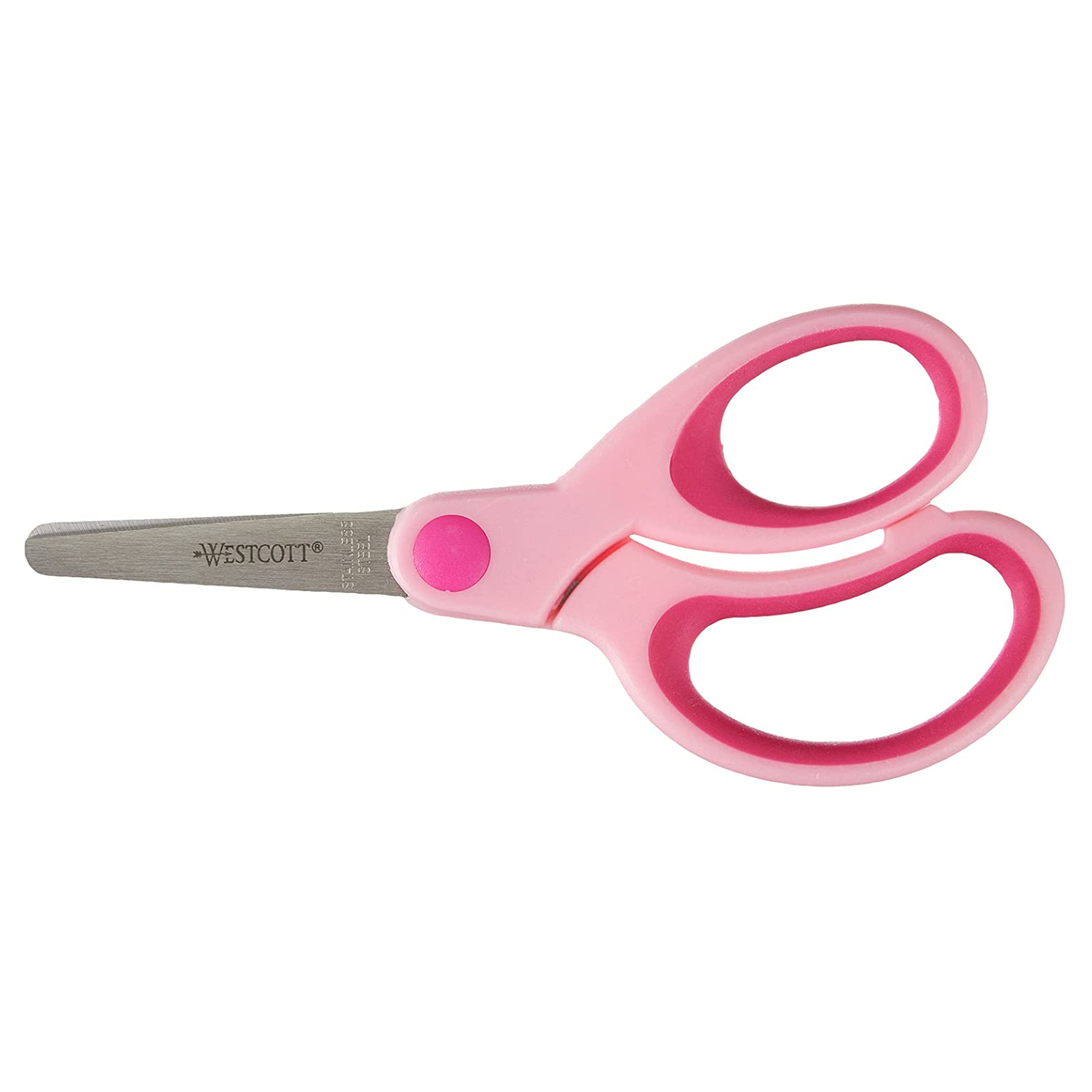 NEU Kinderschere Softgrip Kids, 13 cm, runde Spitze, Pink