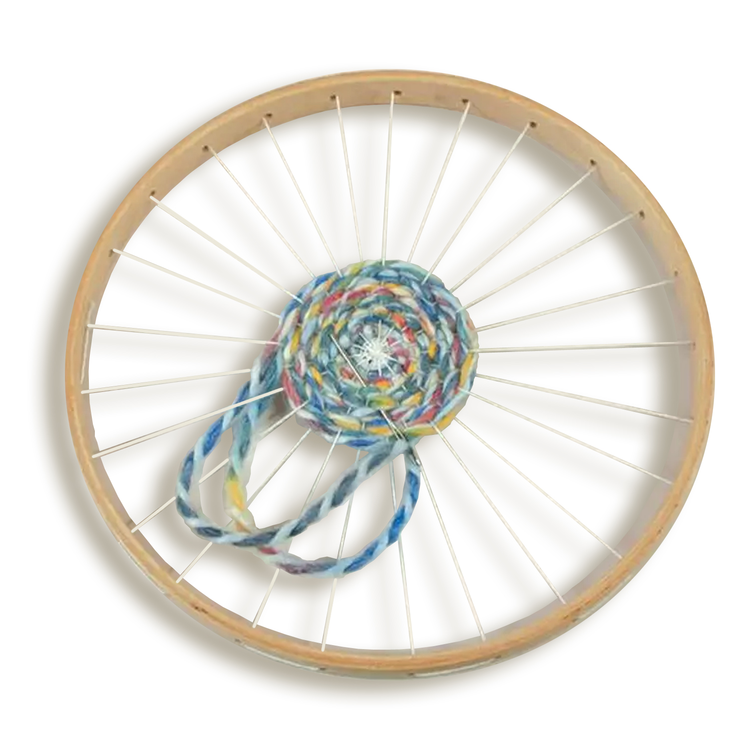 Rundwebrahmen mit 25 Lchern, 22cm Durchmesser