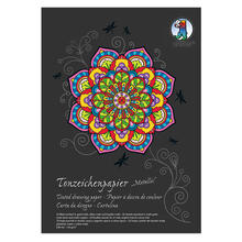 Tonzeichenpapier-Block Metallic, DIN A4, 130g/qm, 20 Blatt, 3 sortierte Farben