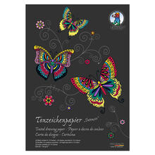 Tonzeichenpapier-Block Intensiv, DIN A4, 130g/qm, 20 Blatt, 10 sortierte Farben
