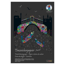 Tonzeichenpapier-Block Pastell, DIN A4, 130g/qm, 20 Blatt, 10 sortierte Farben