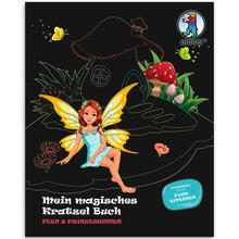 Mein magisches Kratzelbuch, 12 Kratzbilder und Mandalas, 21 x 26 cm, Feen & Prinzessinnen