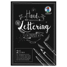 Handlettering Papier, Elefantenhaut Schwarz, 210g/qm, 10 Blatt, DIN A4