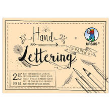 Handlettering Papier, Tonkarton Creme, 210g/qm, 25 Blatt, DIN A6
